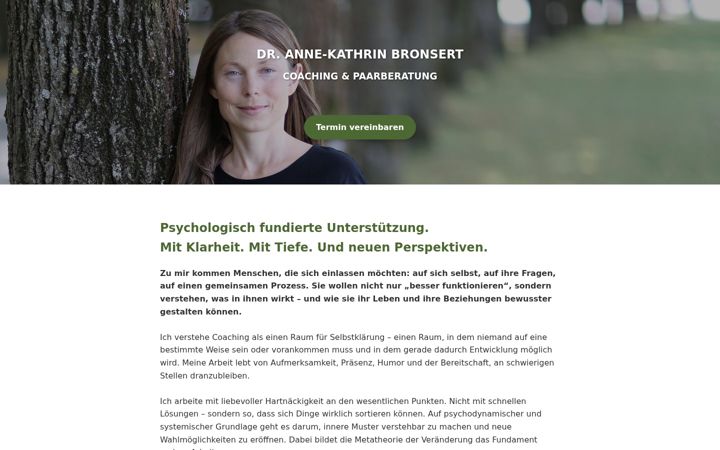 Screenshot of bronsert-coaching.de