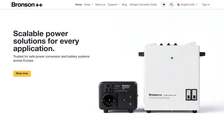 Screenshot of bronson-energy.com