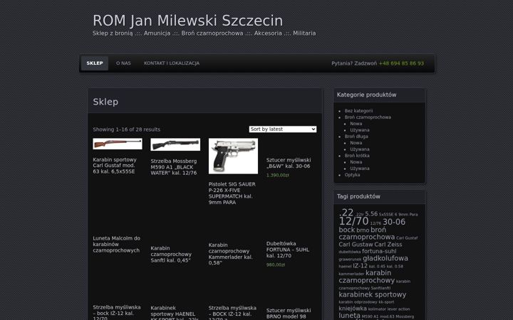 Screenshot of bronszczecin.pl