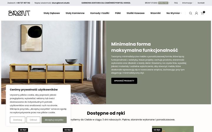Screenshot of bront.studio
