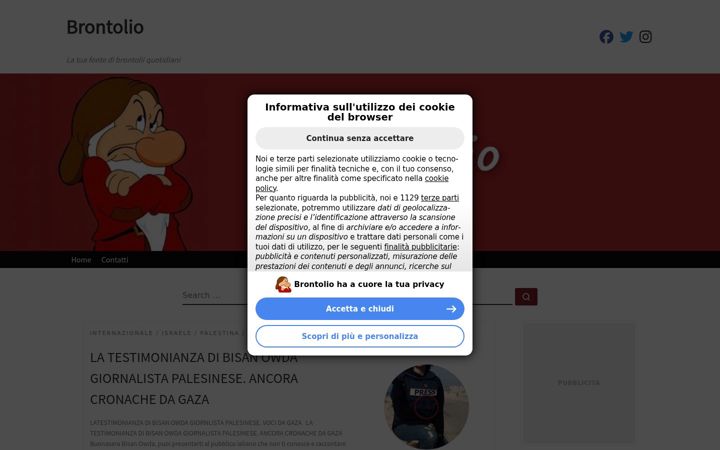 Screenshot of brontolio.altervista.org