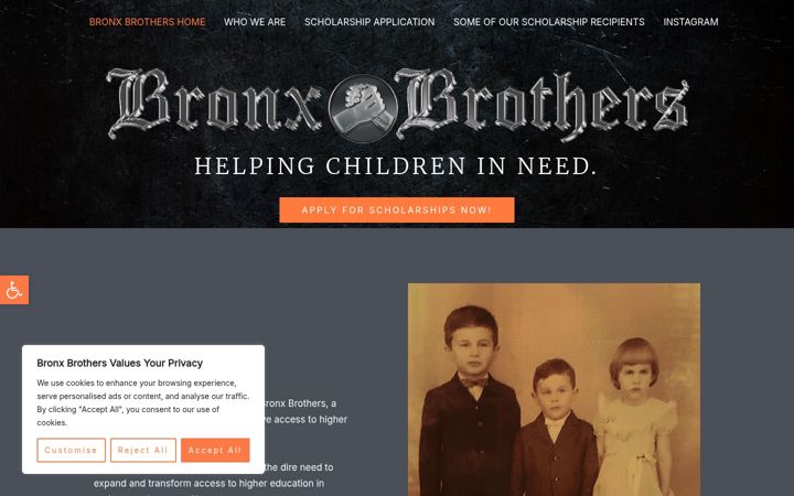 Screenshot of bronxbrothers.org