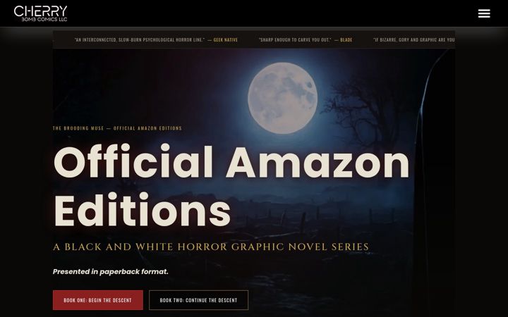Screenshot of broodingmuse.com