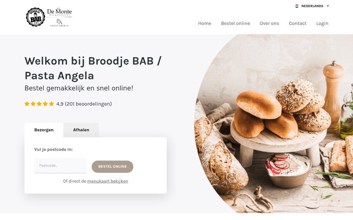 Screenshot of broodjebab.nl