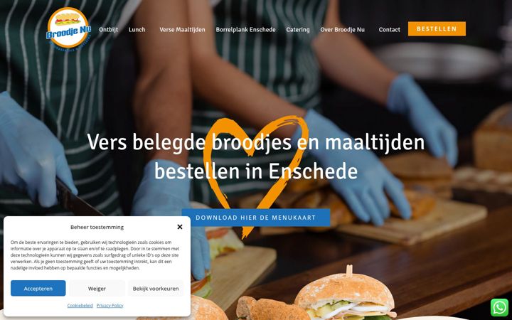 Screenshot of broodjenu.nl