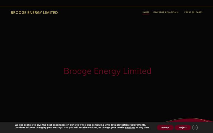 Screenshot of broogeenergy.com