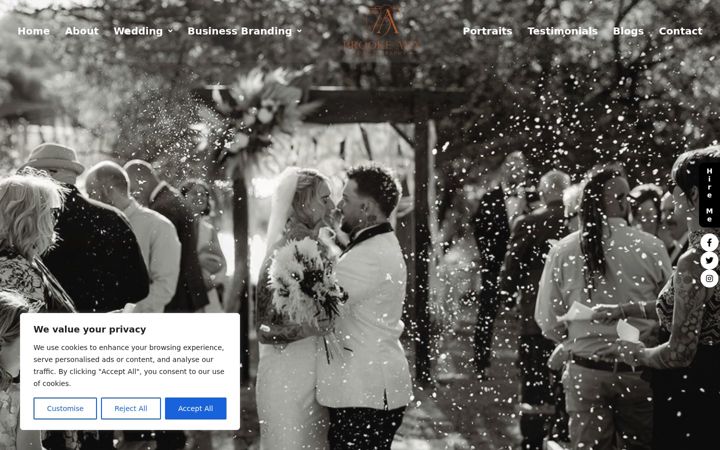 Screenshot of brookeamyphotographer.com.au