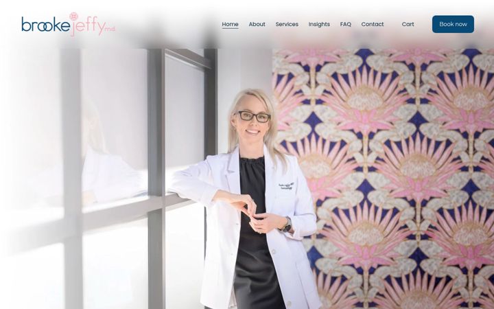 Screenshot of brookejeffymd.com