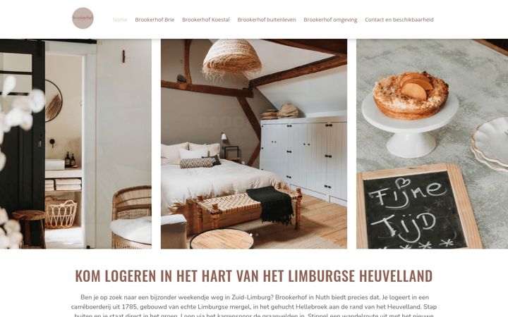 Screenshot of brookerhof.nl