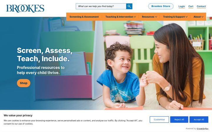 Screenshot of brookespublishing.com