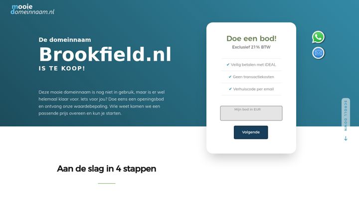 Screenshot of brookfield.nl