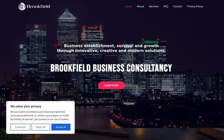 Screenshot of brookfieldbc.com