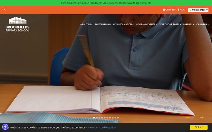 Screenshot of brookfields.bham.sch.uk