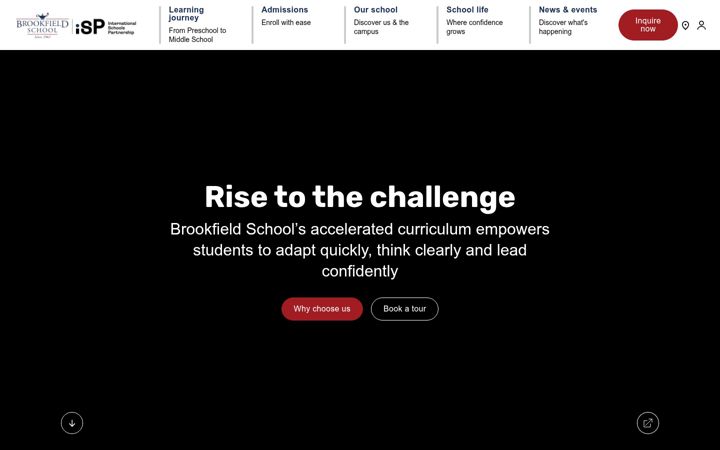 Screenshot of brookfieldschool.org