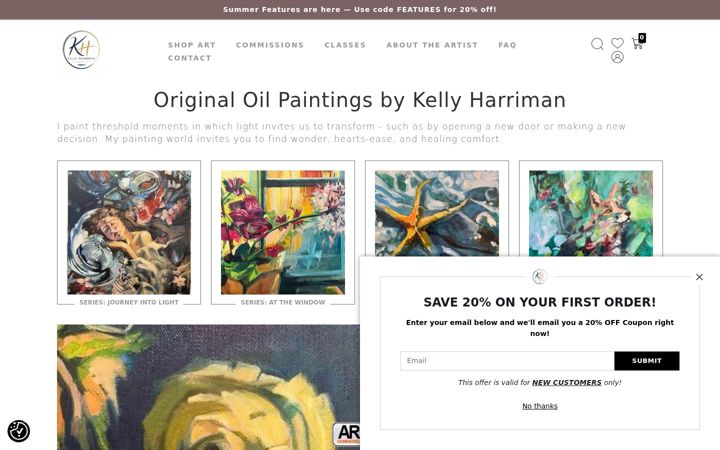 Screenshot of brookhavenart.com