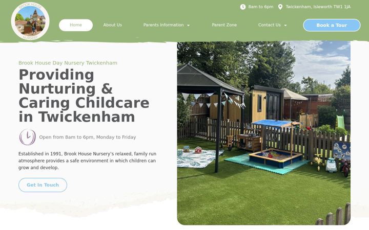 Screenshot of brookhousenursery.com