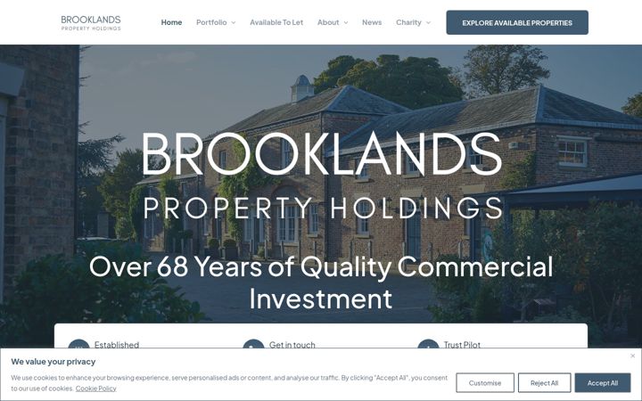 Screenshot of brooklandsproperty.co.uk