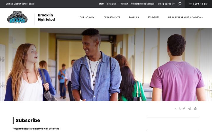 Screenshot of brooklinhs-subscribe.ddsb.ca