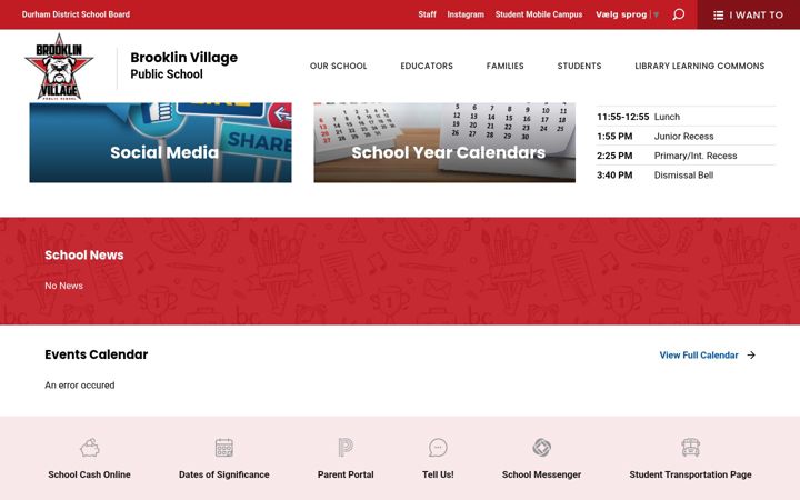 Screenshot of brooklinvillage.ddsb.ca