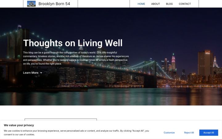 Screenshot of brooklynborn54.com