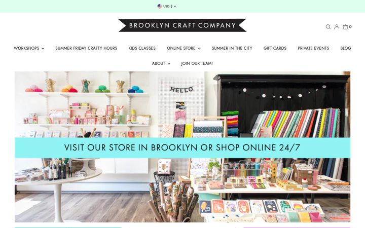 Screenshot of brooklyncraftcompany.com