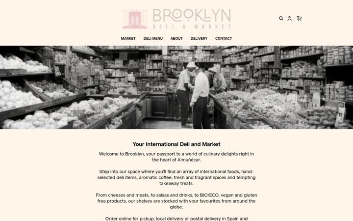 Screenshot of brooklyndeliandmarket.com