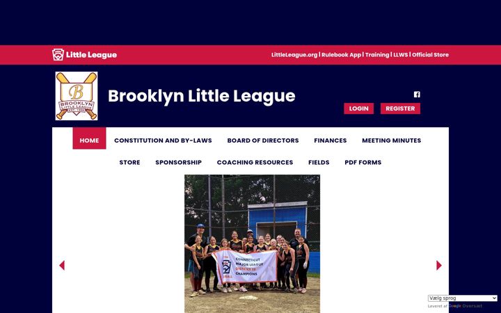 Screenshot of brooklynlittleleague.org