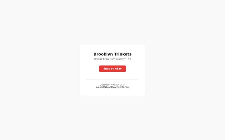 Screenshot of brooklyntrinkets.com