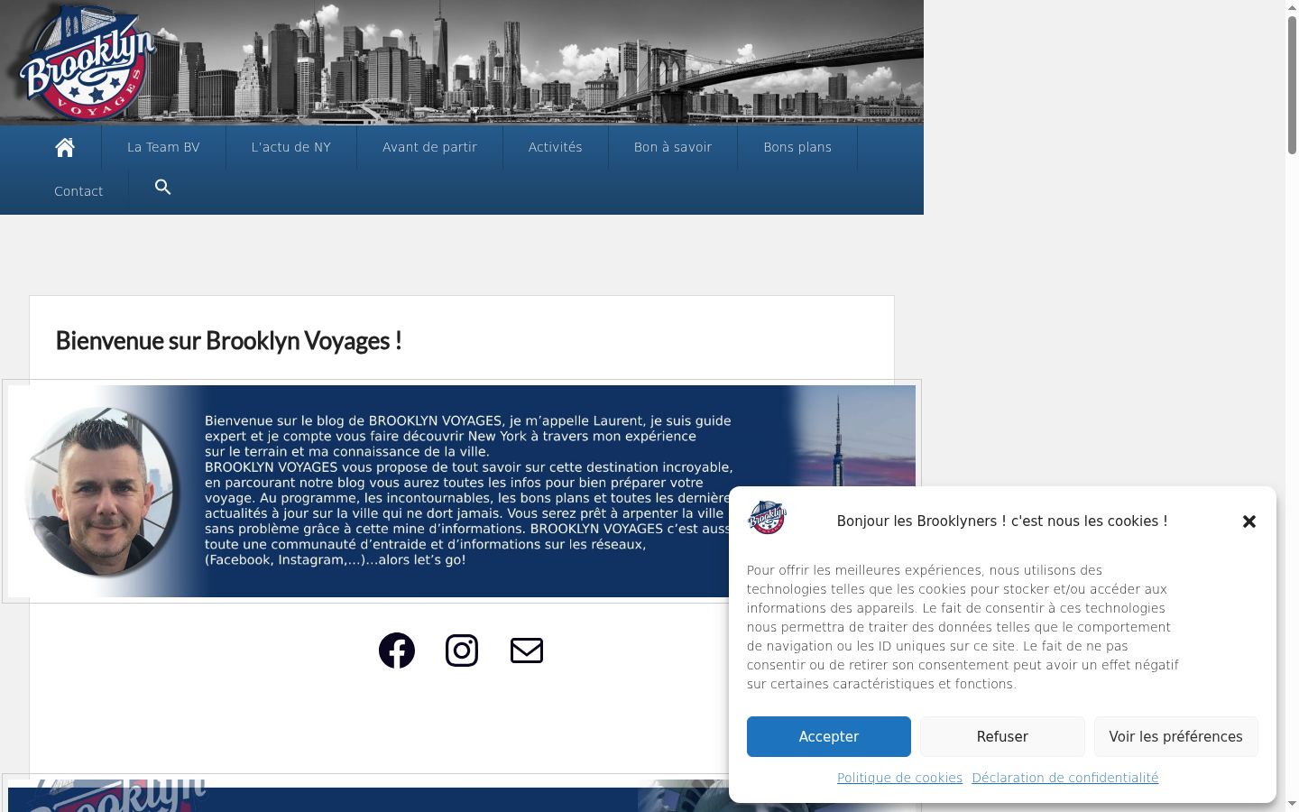 Screenshot tal-banner tal-kunsens muri qabel kwalunkwe interazzjoni