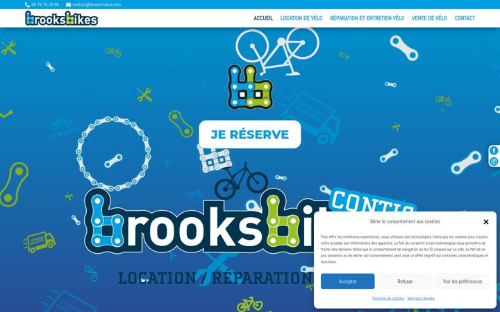 Screenshot of brooks-location-velo.fr