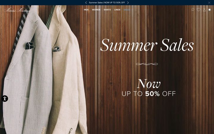 Ekrānuzņēmums no brooksbrothers.com