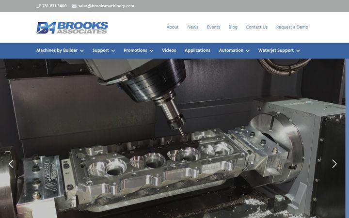 Screenshot of brooksmachinery.com