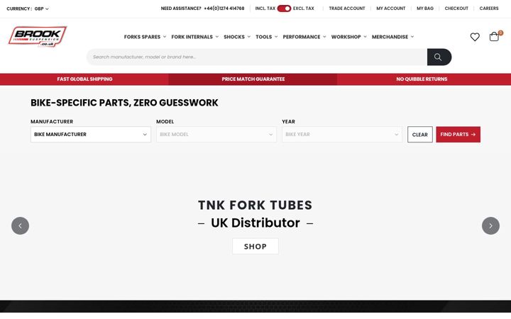 Screenshot von brooksuspension.co.uk
