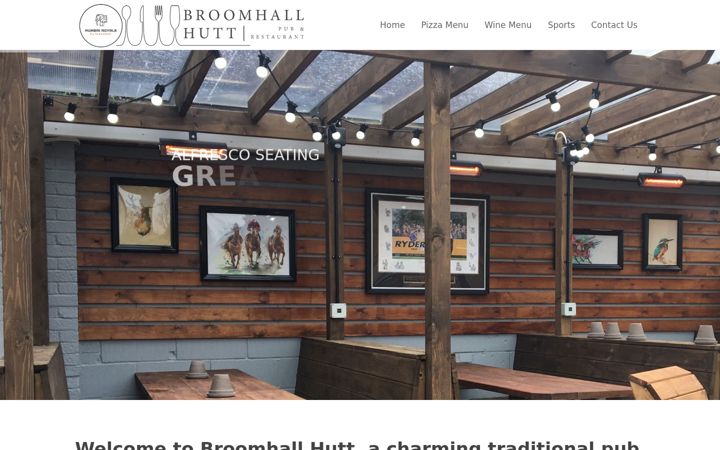 Screenshot of broomhallhutt.co.uk