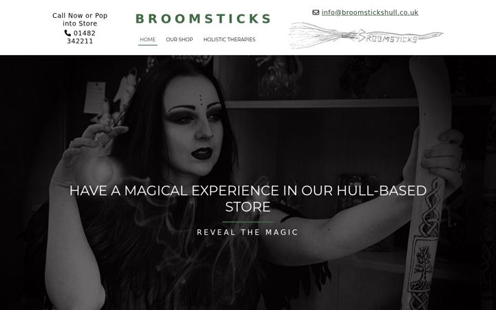 Screenshot of broomstickshull.co.uk