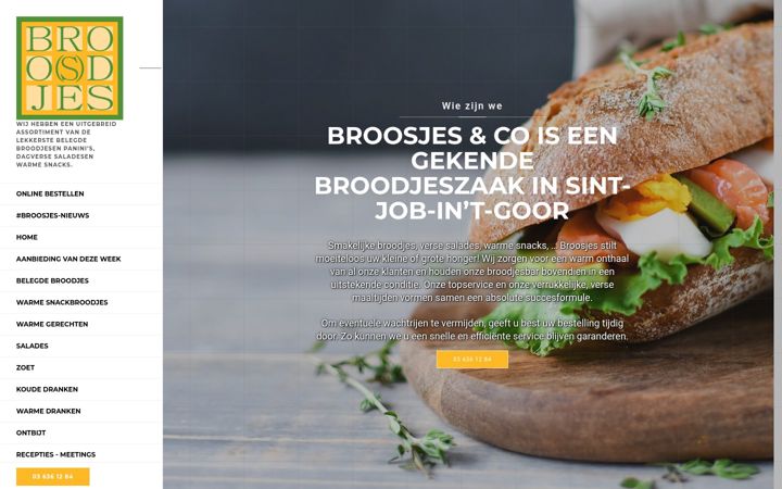 Captură de ecran a broosjes-broodjes.be