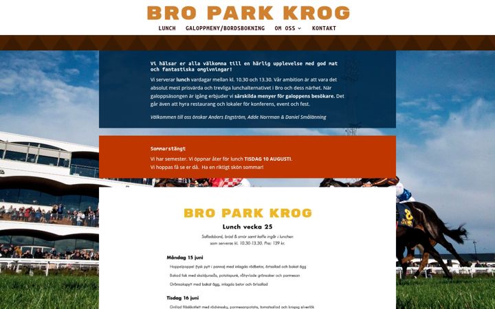 Screenshot of broparkkrog.se