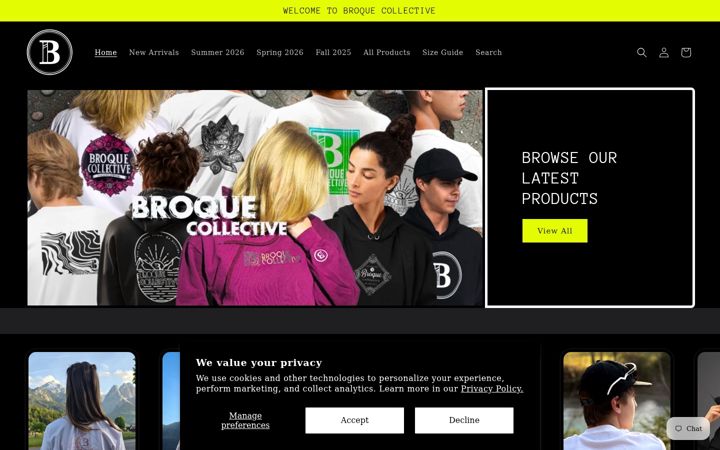 Screenshot of broquecollective.com