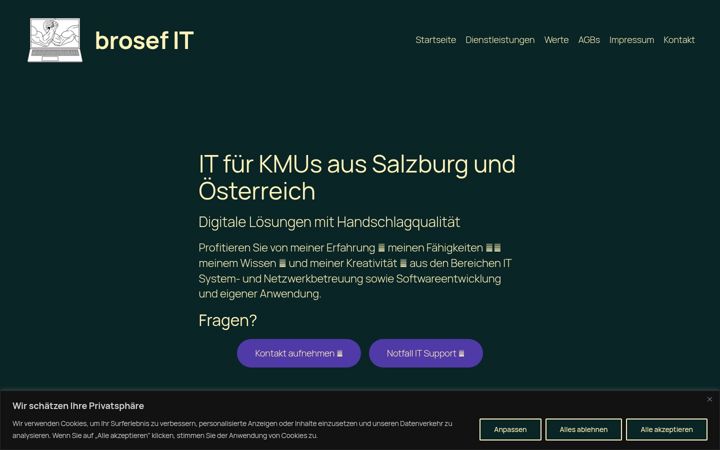 Screenshot of brosef-it.at