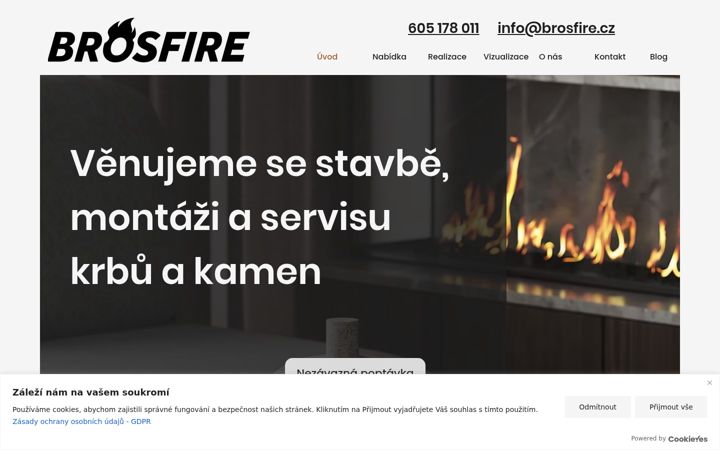 Screenshot of brosfire.cz