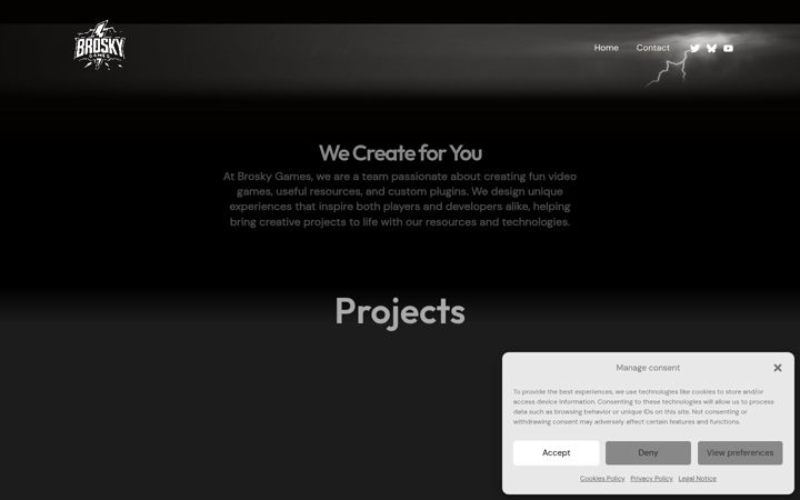 Screenshot of broskygames.com