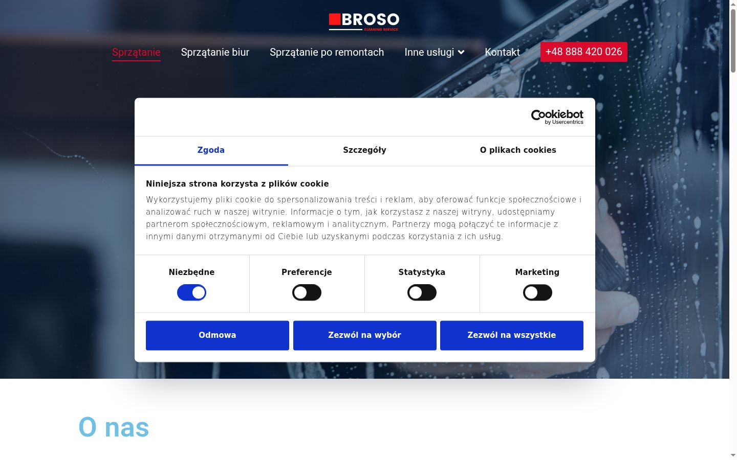 Sutikimo reklamjuostės, rodytos prieš bet kokią sąveiką, ekrano kopija