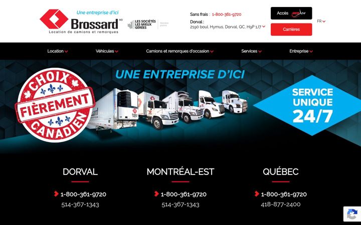 Screenshot of brossard.com