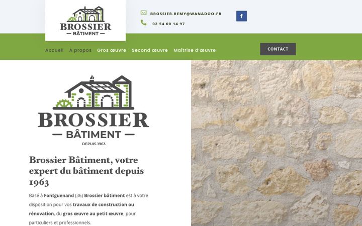 Screenshot of brossier-batiment.fr