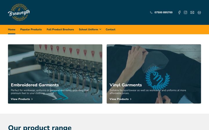 Screenshot of brosweyth.co.uk