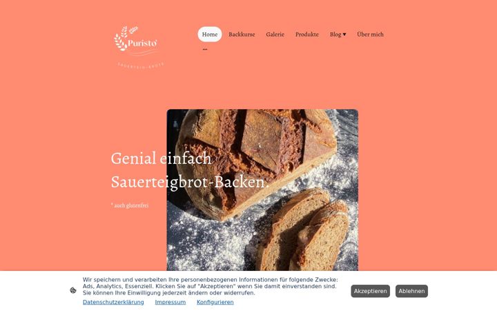 Screenshot of brot-puristo.de