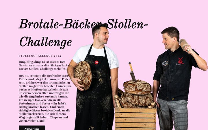 Screenshot of brotalebaecker.de
