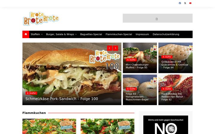 Screenshot von brotebrotebrote.de