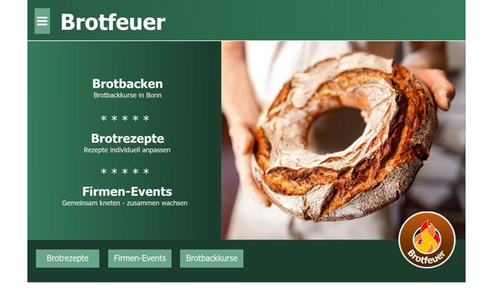 Screenshot of brotfeuer.de