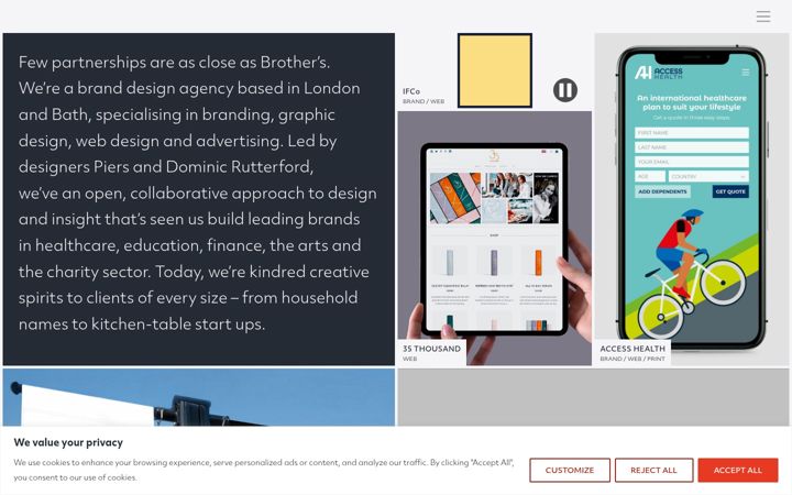 Screenshot of brother.design